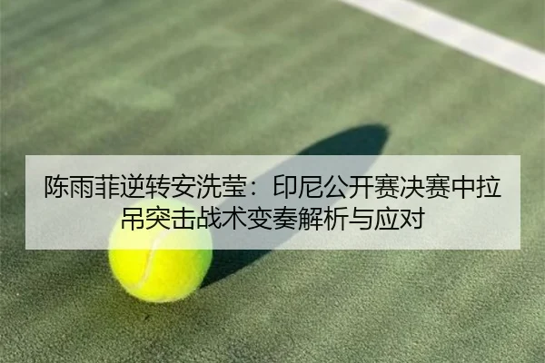 陈雨菲逆转安洗莹：印尼公开赛决赛中拉吊突击战术变奏解析与应对